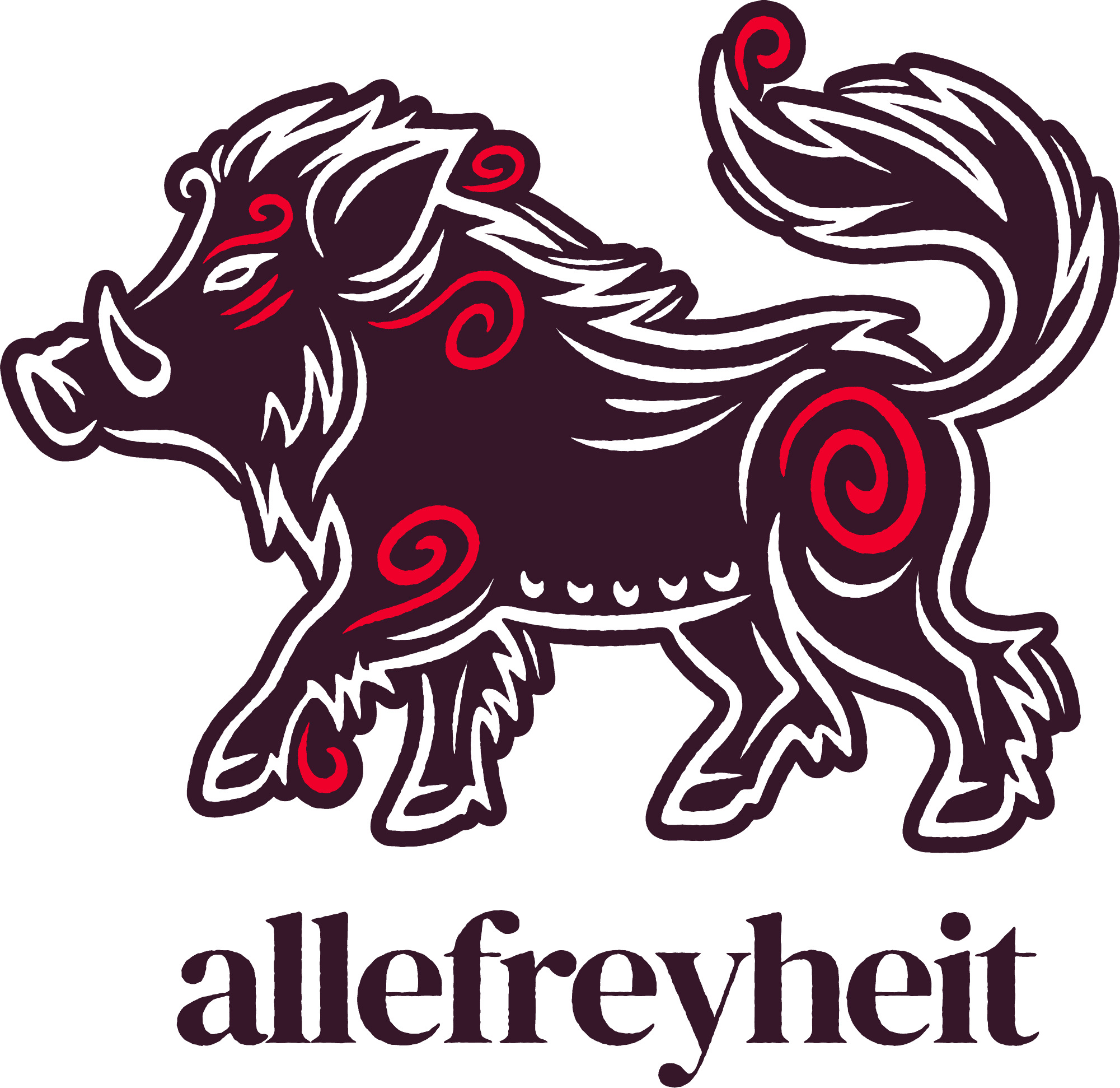 Logo allefreyheit Dark Magenta